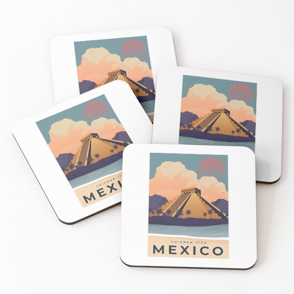 Item preview, Vintage Travel Poster - Chichen Itza, Mexico designed and sold by disguised-toast.