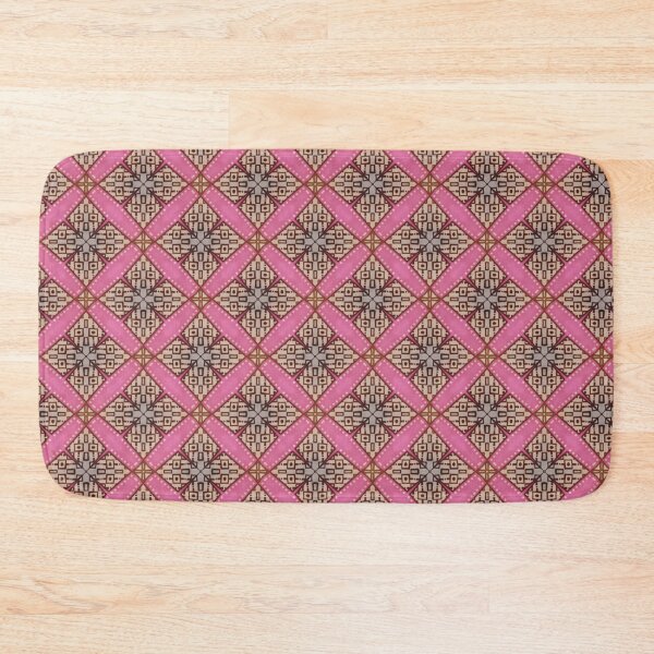 Item preview, Pink, Brown, Tan Basket Weave Style Pattern designed and sold by CrystalRaen.