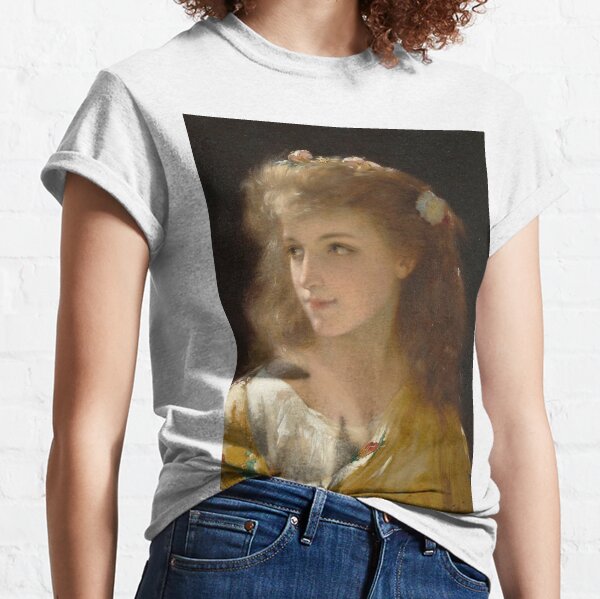 Portrait of a Young Woman Pierre Olivier Joseph Coomans Classic T-Shirt