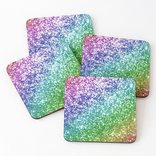 Item preview, Shimmer Glitter Rainbow Colorful Sequin Unicorn Fairy Pattern designed and sold by digitalvintage.