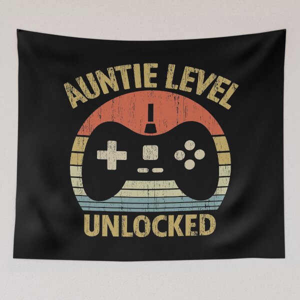Item preview, Auntie Level Unlocked - New Auntie First Time Auntie Baby Shower Video Gamer designed and sold by nana1099.