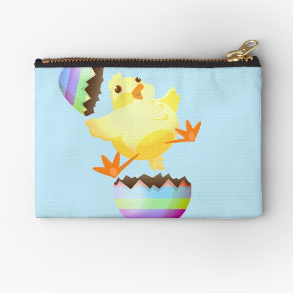 dessin de poulet coloré drôle Pochette