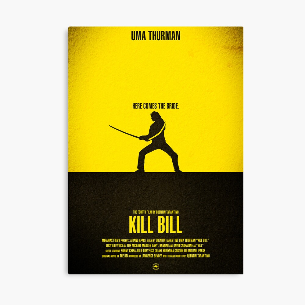 Cuantas Peliculas De Kill Bill Hay Póster «Cartel de la película - "KILL BILL - Vol.1"» de Hydrology |  Redbubble