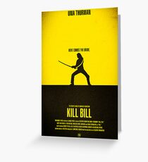Tarjeta de felicitación Cartel de la película - "KILL BILL - Vol.1"