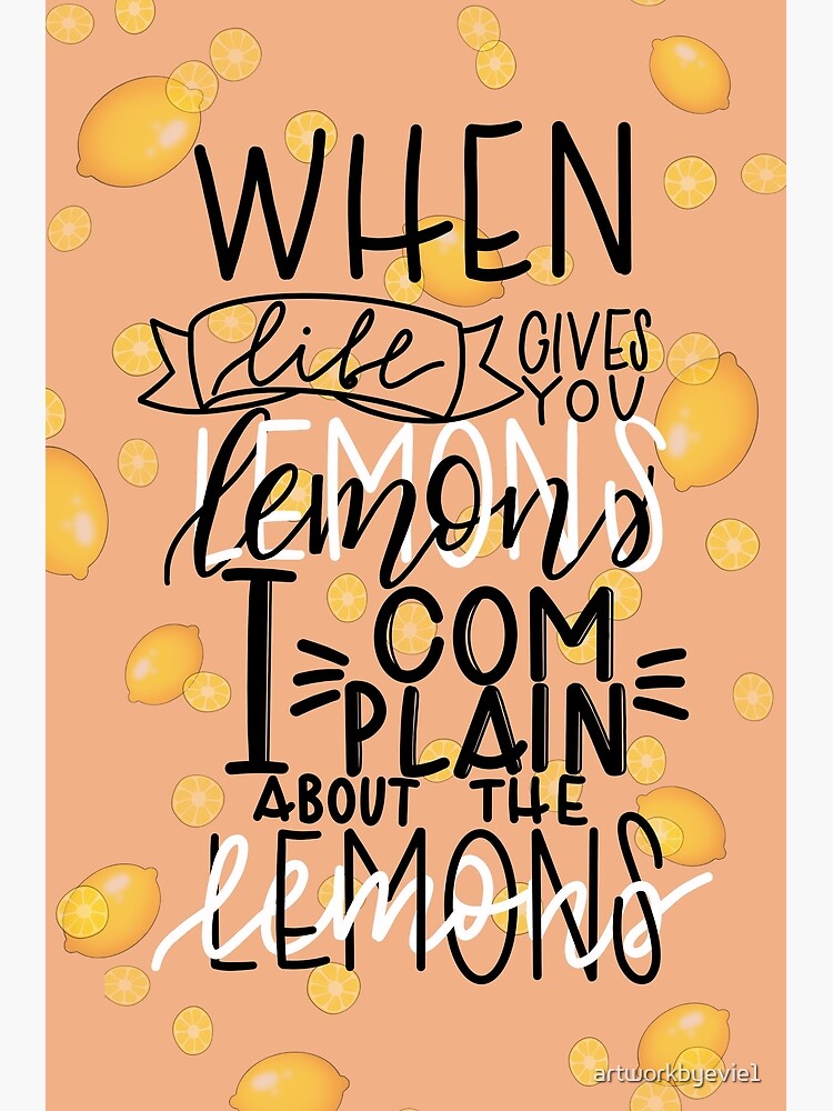 All my Lemons are Lulu, Cute Happy Lemon | Poster