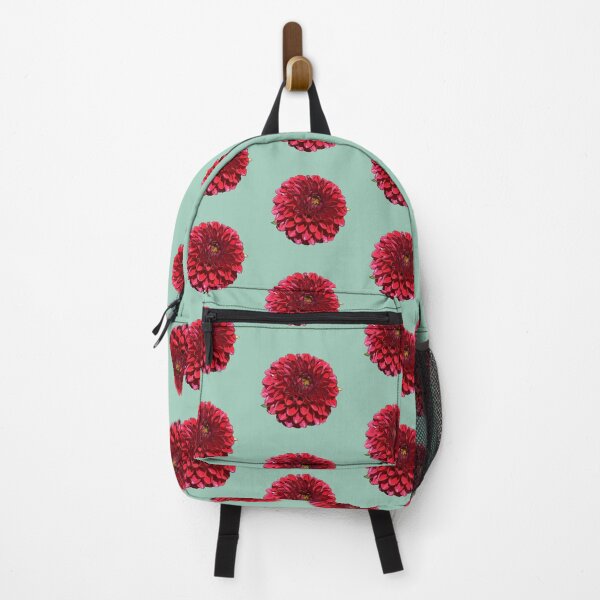 Item preview, Red Dahlia Flower on Mint Background designed and sold by KeksWorkroom.