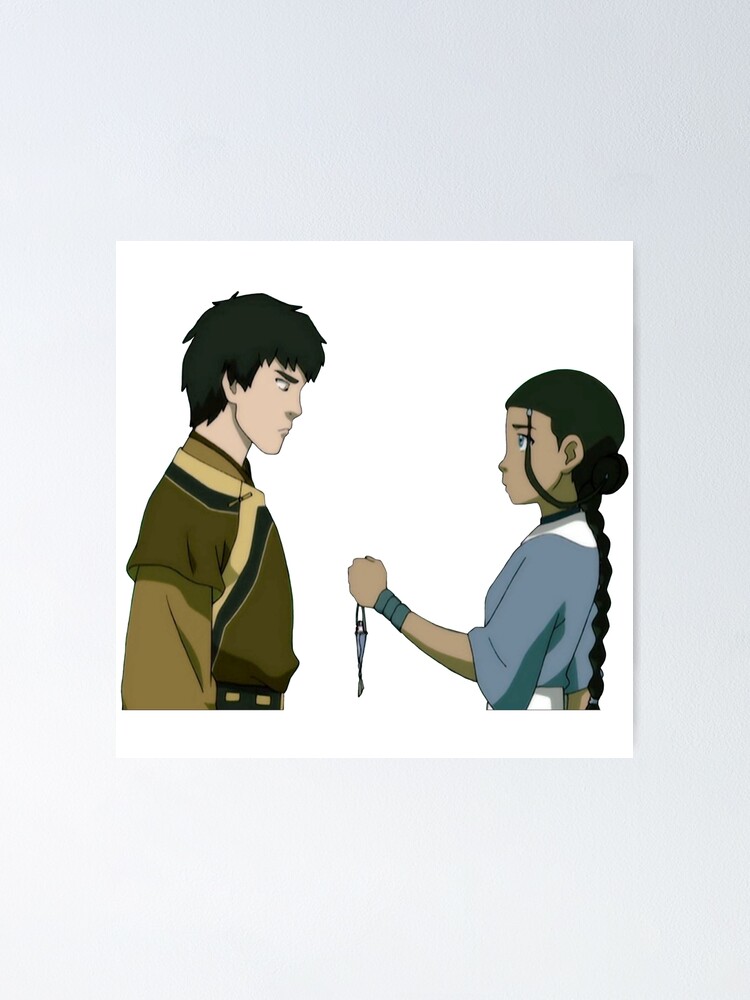 Zuko And Katara In Crystal Catacombs Avatar Poster For Sale By Blueeyes374 Redbubble