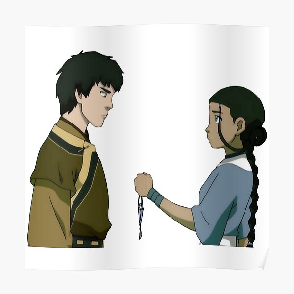 Zuko And Katara In Crystal Catacombs Avatar Poster For Sale By Blueeyes374 Redbubble