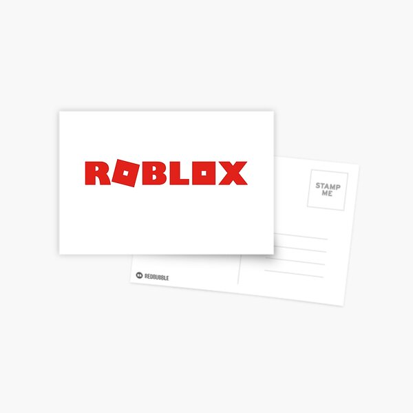 Roblox Logo Postcard By Xcharlottecat Redbubble - logo roblox designs