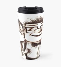 Carl and Ellie hugs Travel Mug