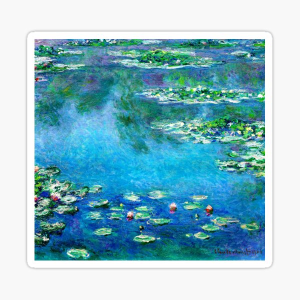 Item preview, Red Water Lilies - Les Nymphéas Rouges de Claude Monet designed and sold by Gascondi.