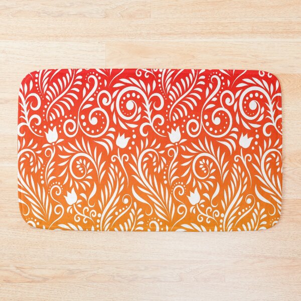 Item preview, Floral and Leaves - Tangerine & Orange (Citrus Lover Collection) designed and sold by CreativityRoams.