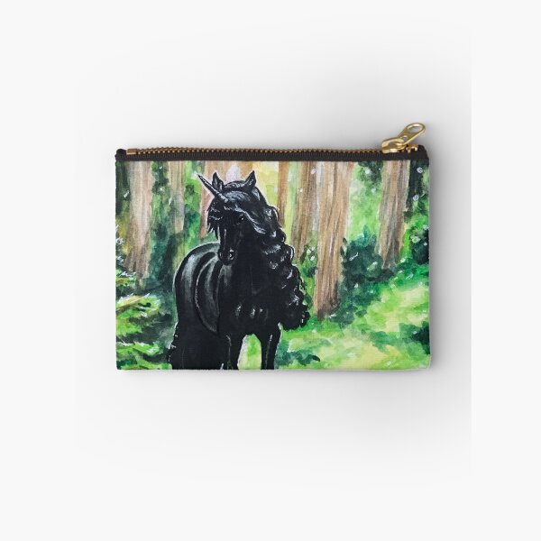 Item preview, Black Unicorn in Magical Forest designed and sold by Lady-Lilac.