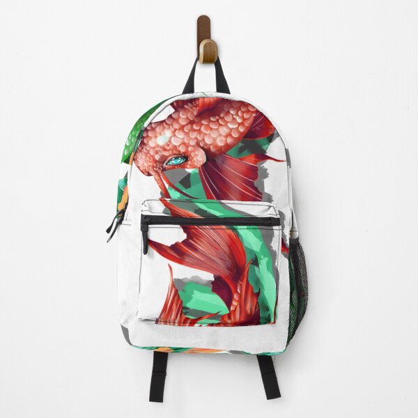 Item preview, Colored China painting - Indian ink painting - with Koi carp red green dragon fish designed and sold by Kallandra.