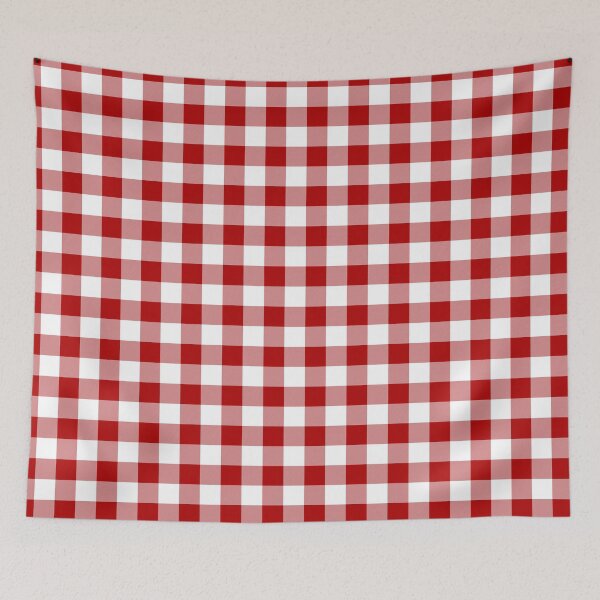 Item preview, Summer Retro Red and White Gingham Check Pattern designed and sold by byink.