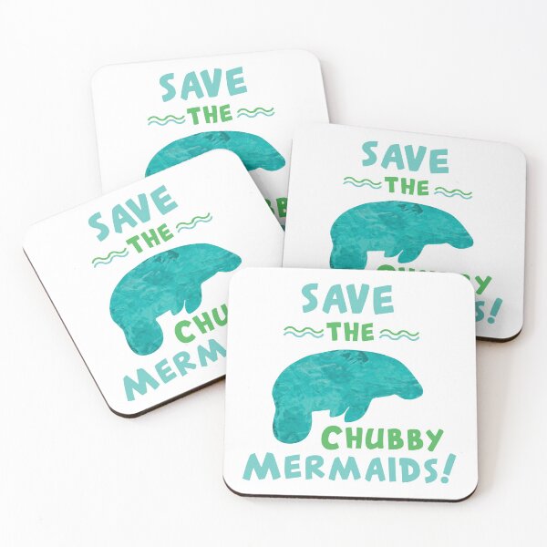 Item preview, Save The Chubby Mermaids - Save The Manatees designed and sold by RocketPunchSC.