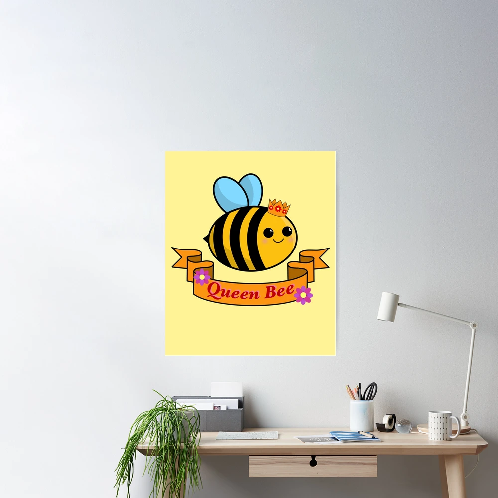 Bee Decor for Home, Gold Bee Decal, Bee Wall Decal Set