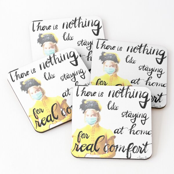 Item preview, Jane Austen staying at home designed and sold by Stephanie Roberts.