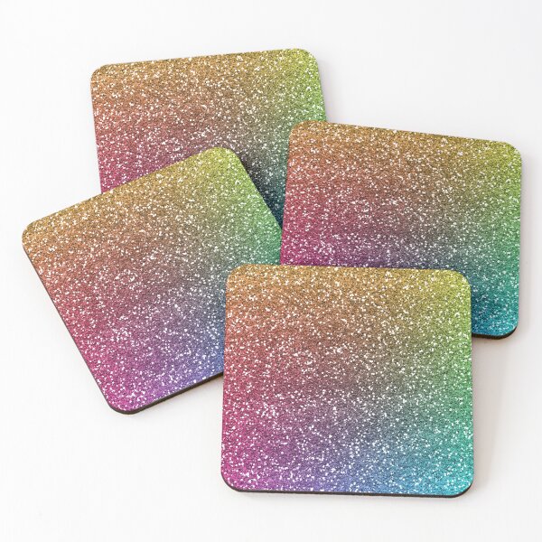 Item preview, Shimmer Glitter Rainbow Colorful Sequin Unicorn Fairy Pattern designed and sold by digitalvintage.