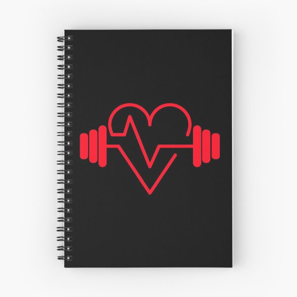 Item preview, Red Heart Barbell EKG Design designed and sold by Designs By David.