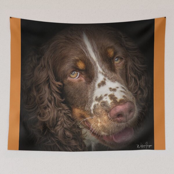 Item preview, Flame the Springer Spaniel designed and sold by wallarooimages.