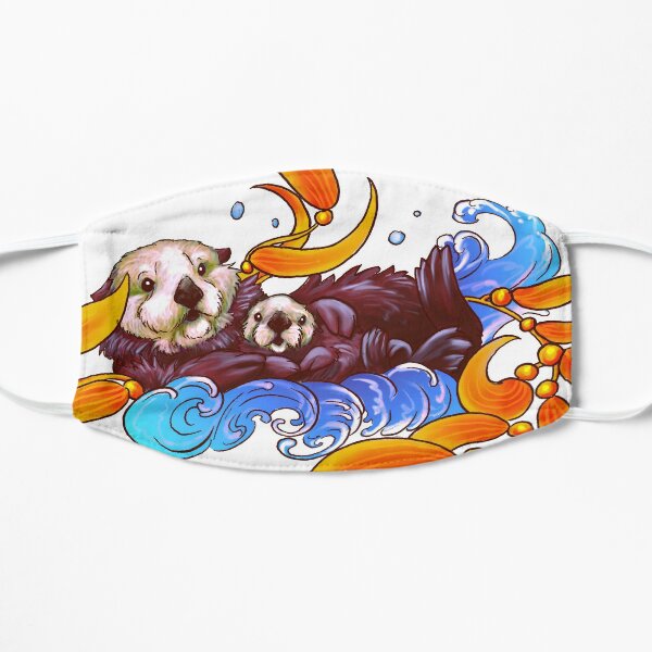 California Sea Otters Flat Mask