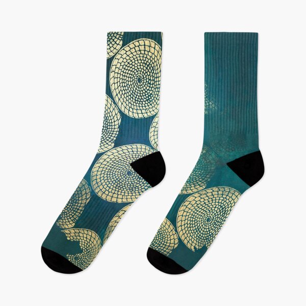 Item preview, Golden Circles on Teal designed and sold by Elisabeth Lucas.