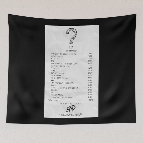 Item preview, album receipt designed and sold by Jenna Gardner.
