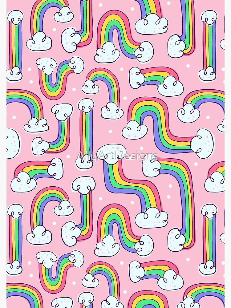 Curvy Rainbows by AllyArtDesigns
