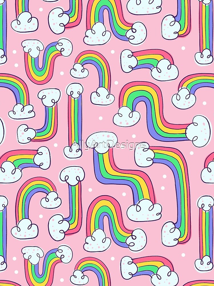Curvy Rainbows by AllyArtDesigns