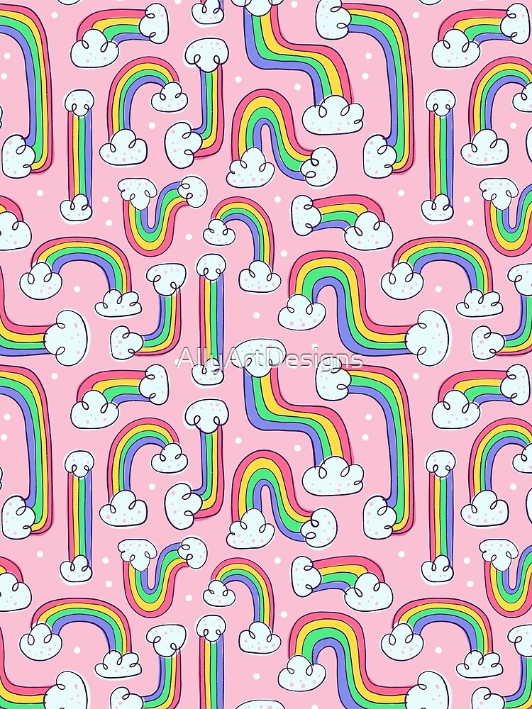 Curvy Rainbows by AllyArtDesigns