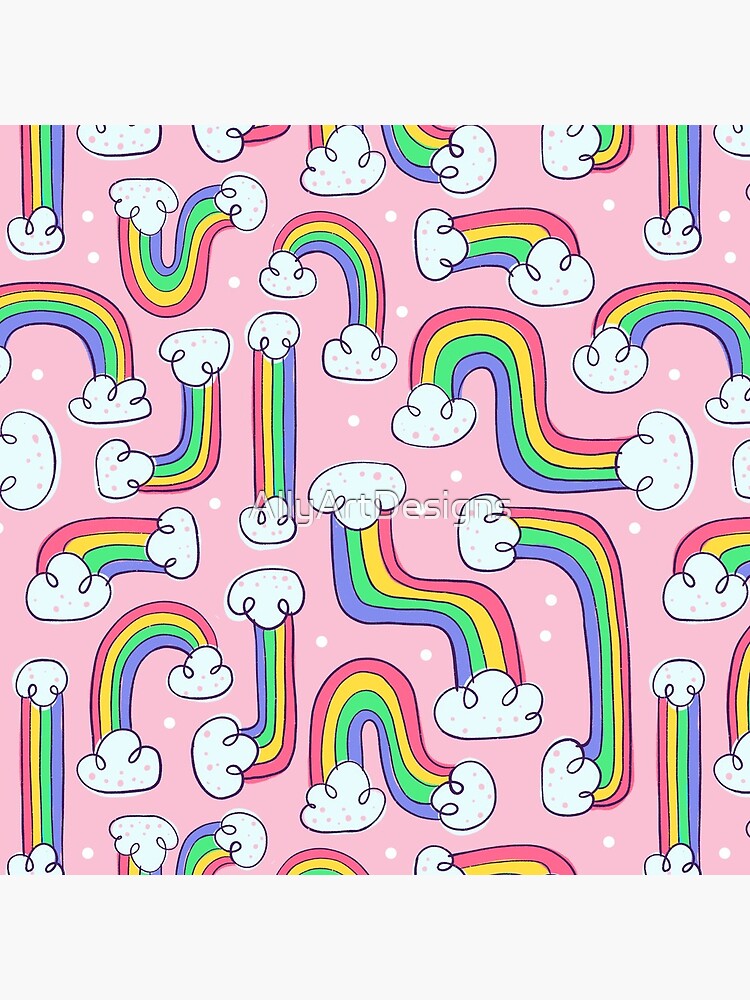 Curvy Rainbows by AllyArtDesigns