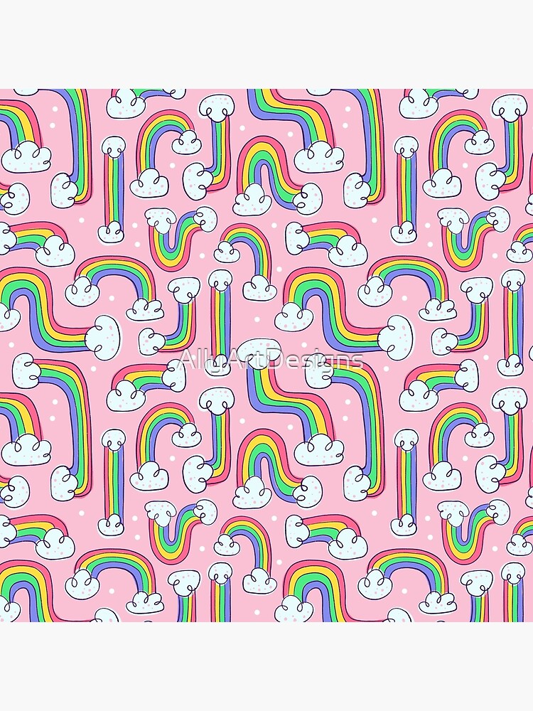Curvy Rainbows by AllyArtDesigns