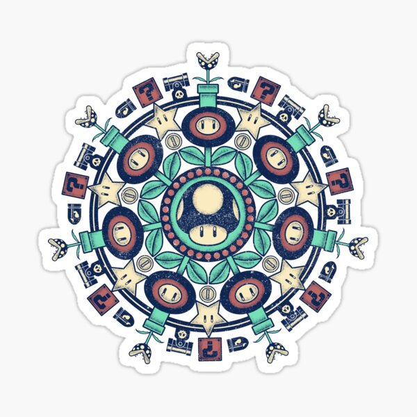 One Up Mandala Pegatina