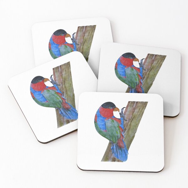 Item preview, Black Capped Lory in Watercolor designed and sold by Charles Roring.