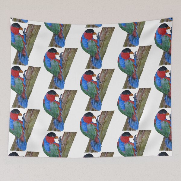 Item preview, Black Capped Lory in Watercolor designed and sold by Charles Roring.