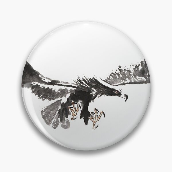 Item preview, Chinese ink painting - flying eagle as ink painting designed and sold by Kallandra.