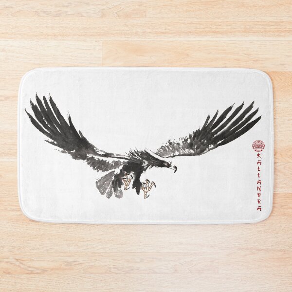 Item preview, Chinese ink painting - flying eagle as ink painting designed and sold by Kallandra.