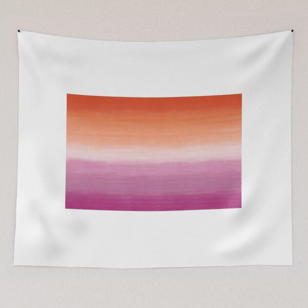 Item preview, blended sunset lesbian flag (orange and magenta) designed and sold by coolstories.