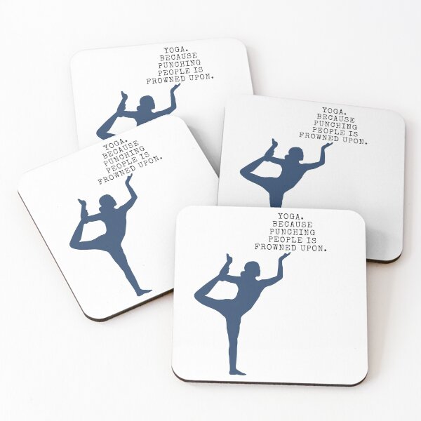 Item preview, Yoga. Because Punching People Is Frowned Upon.  designed and sold by Easy Breezy.