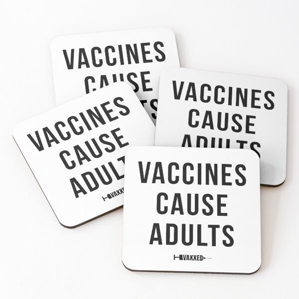 Item preview, Vaccines Cause Adults Black designed and sold by ShinsenMerch.