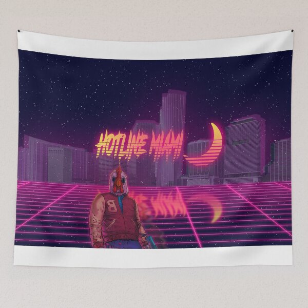 Item preview, Hotline Miami Night time vaporwave CITY designed and sold by Ratch2929.