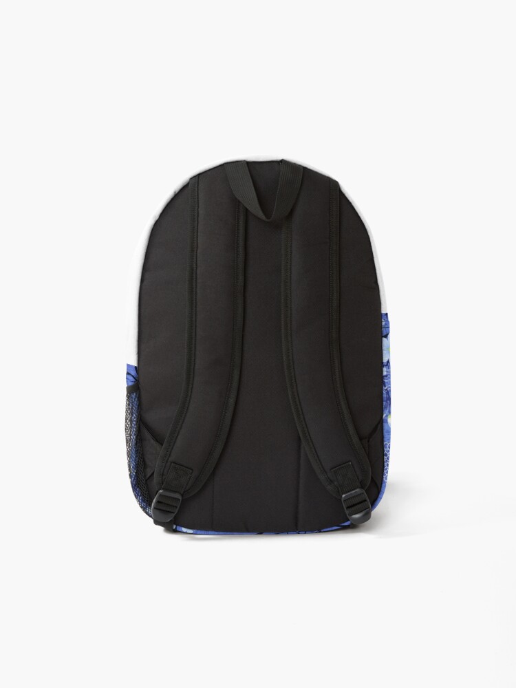 Alternate view of Buddha in the Garden-Blue Backpack
