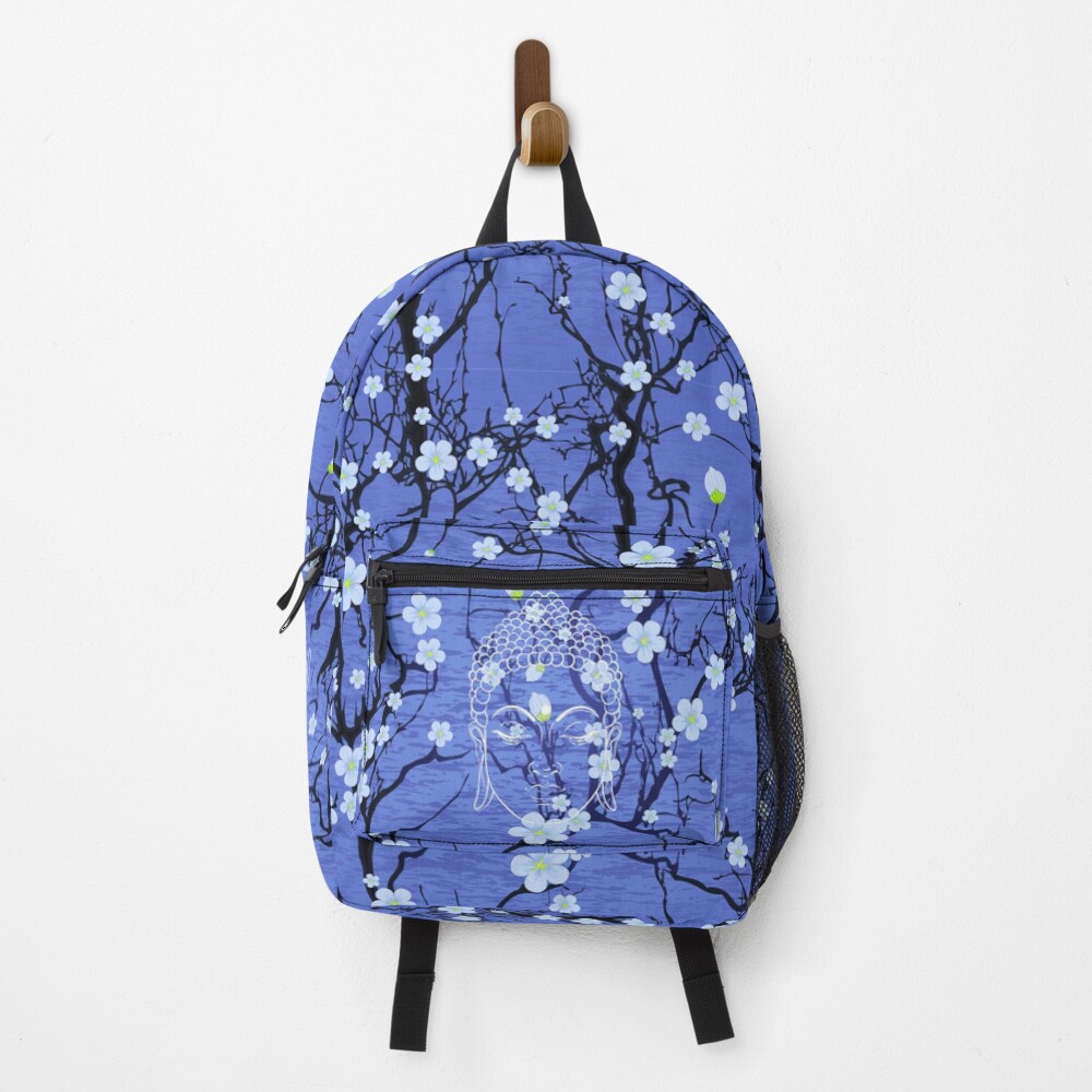 Buddha in the Garden-Blue Backpack