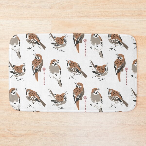 Item preview, Chinese ink painting - sparrows four views brown designed and sold by Kallandra.