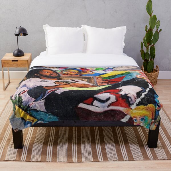 J Cole Collage Throw Blanket