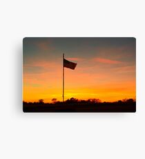 American Sunset Canvas Print