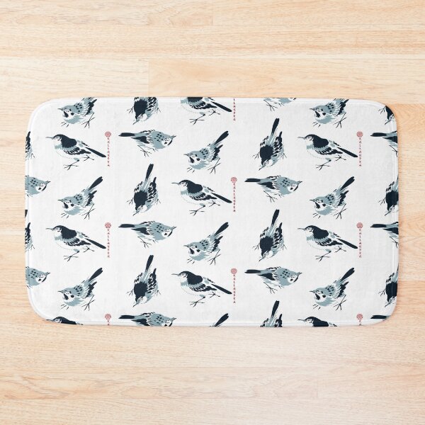 Item preview, Chinese ink painting - sparrows four views in blue designed and sold by Kallandra.