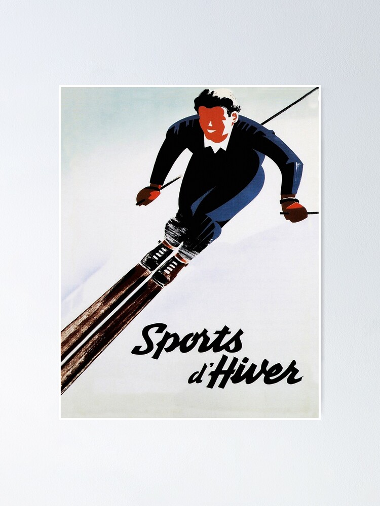 Sticker ski de fond - Modèle sports d'hiver 