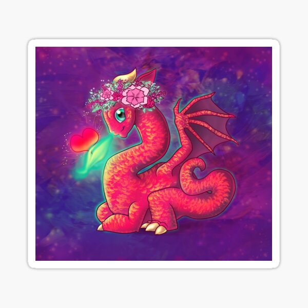 Heart On Fire Sticker